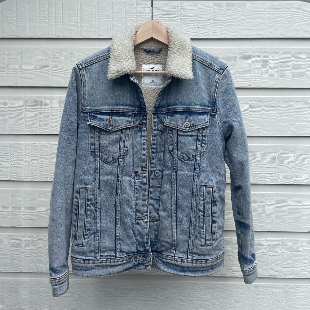 Hollister Sherpa Lined Jean Jacket